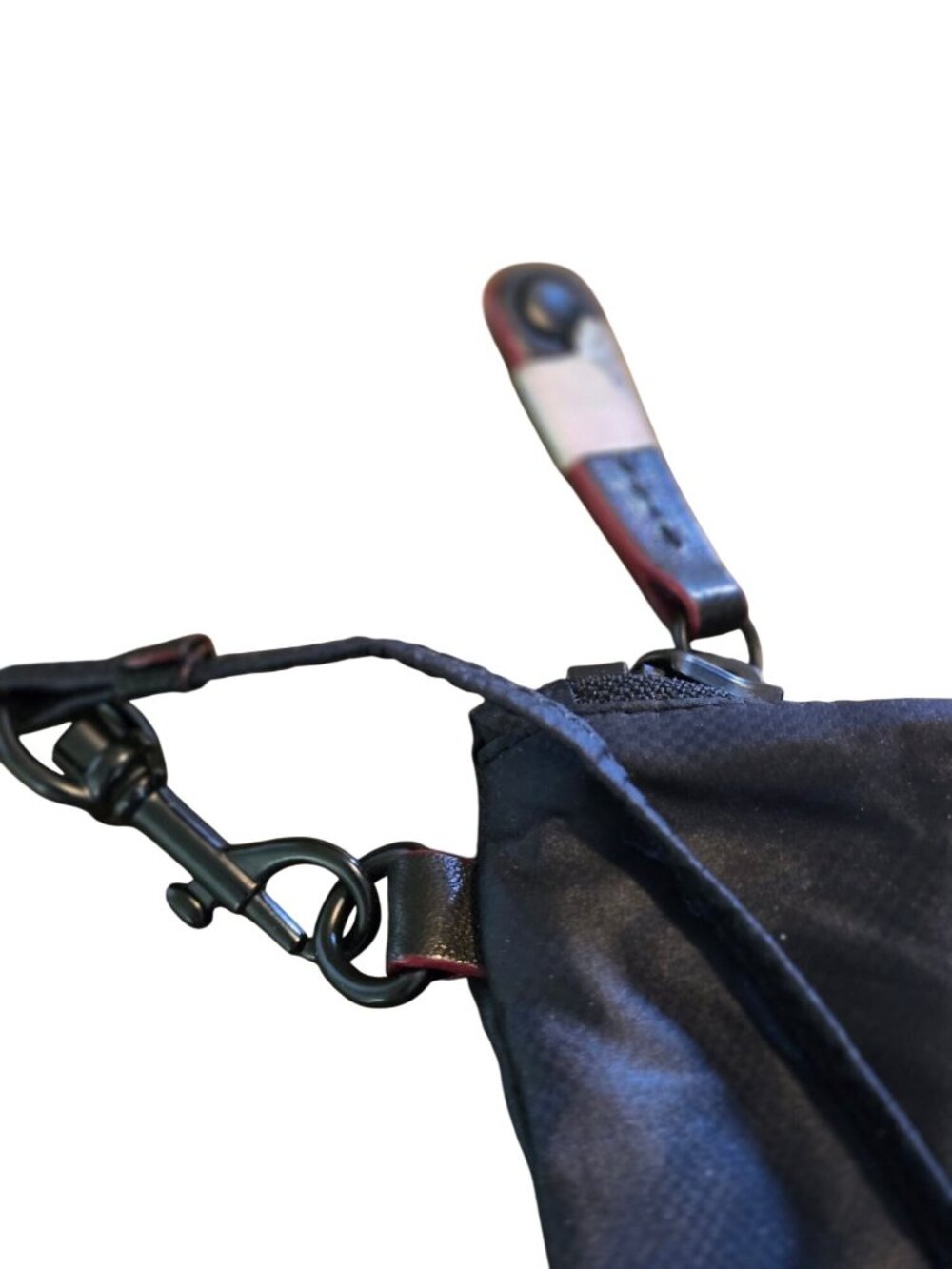 MZ Wallace Black Liquid Nylon Lightweight Luxury Travel Make-up Bag Set, S/L - Picture 3 of 4